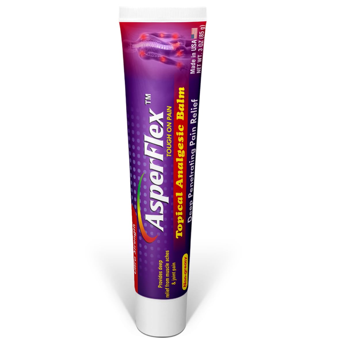 ASPERFLEX Ultra Strength Topical Analgesic Pain Relief Cream for Arthritis, Muscle, and Joint Pains -3 oz by Akronpharma. - dailyvitalstore
