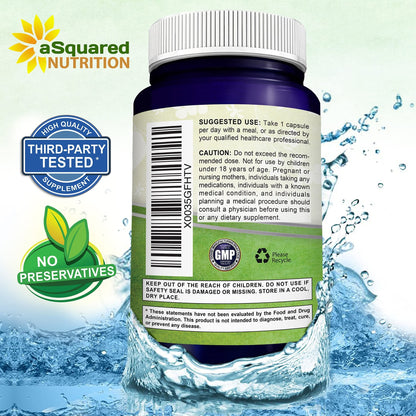 aSquared Nutrition Apigenin 50mg & L-Theanine 200mg - 120 Capsules - Apigenin Supplement Pills for Sleep and Relaxation - dailyvitalstore