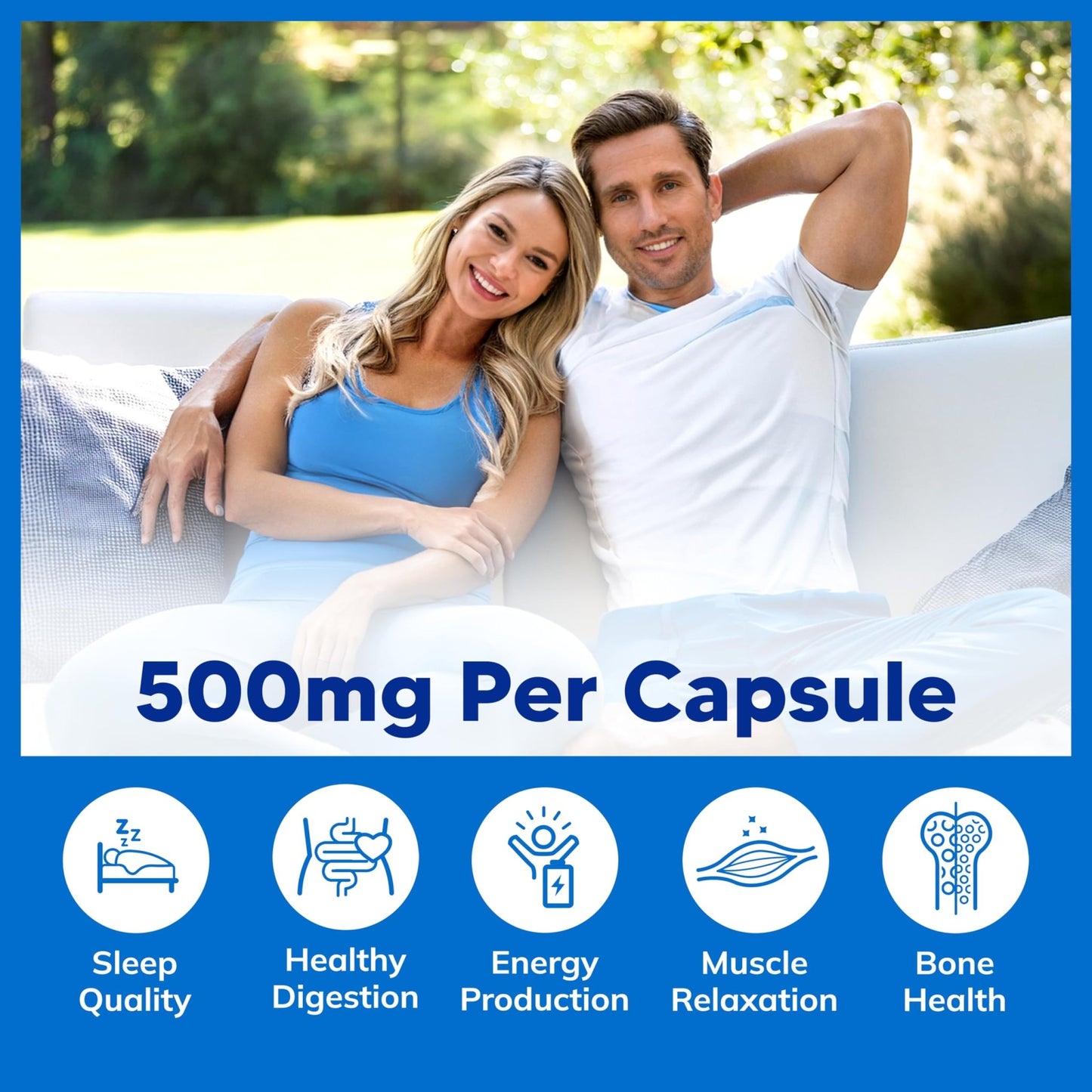 aSquared Nutrition Proprietary Magnesium 500mg – High Absorption Magnesium Citrate & Oxide – 180 Veggie Capsules, 180 Day Supply - dailyvitalstore