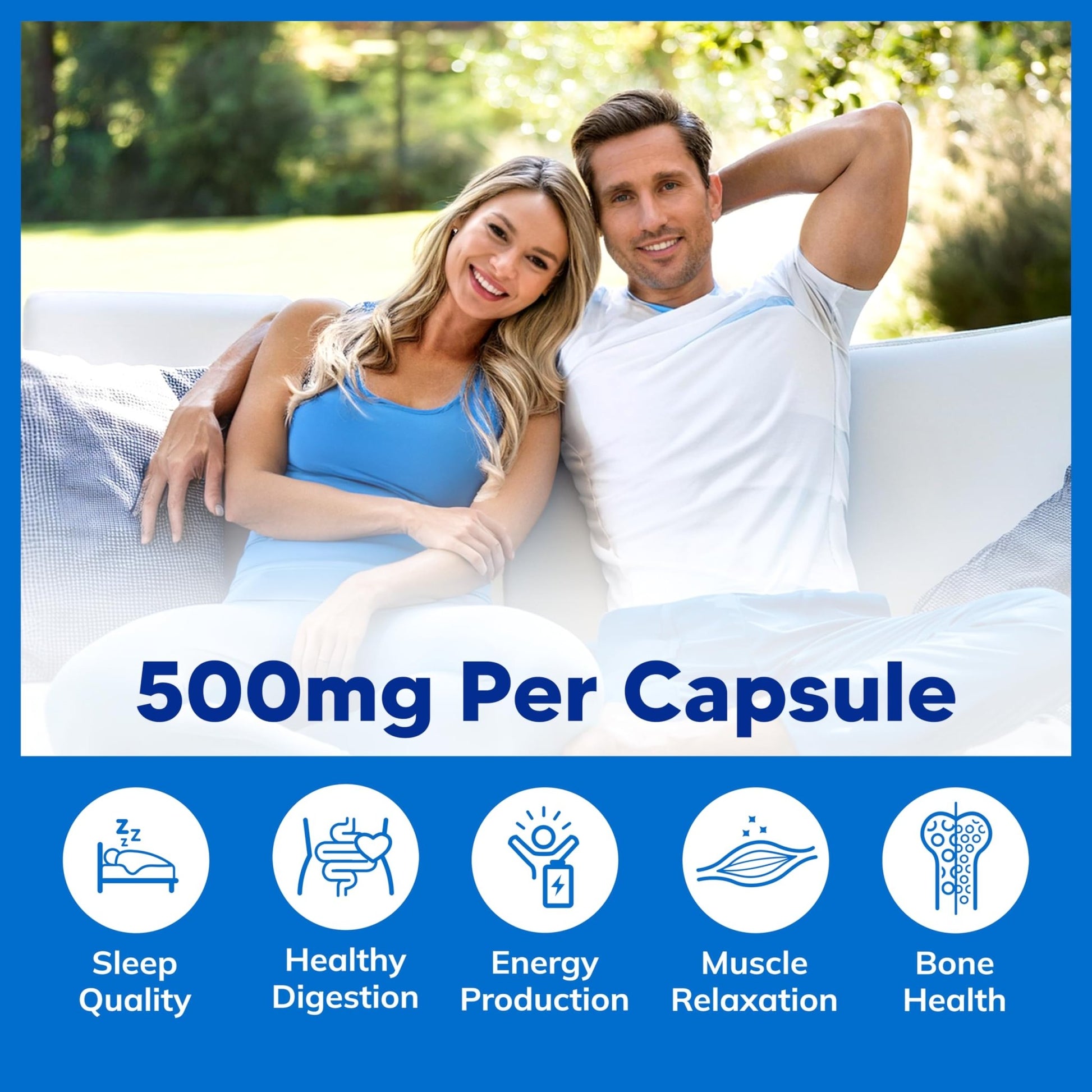 aSquared Nutrition Proprietary Magnesium 500mg – High Absorption Magnesium Citrate & Oxide – 180 Veggie Capsules, 180 Day Supply - dailyvitalstore