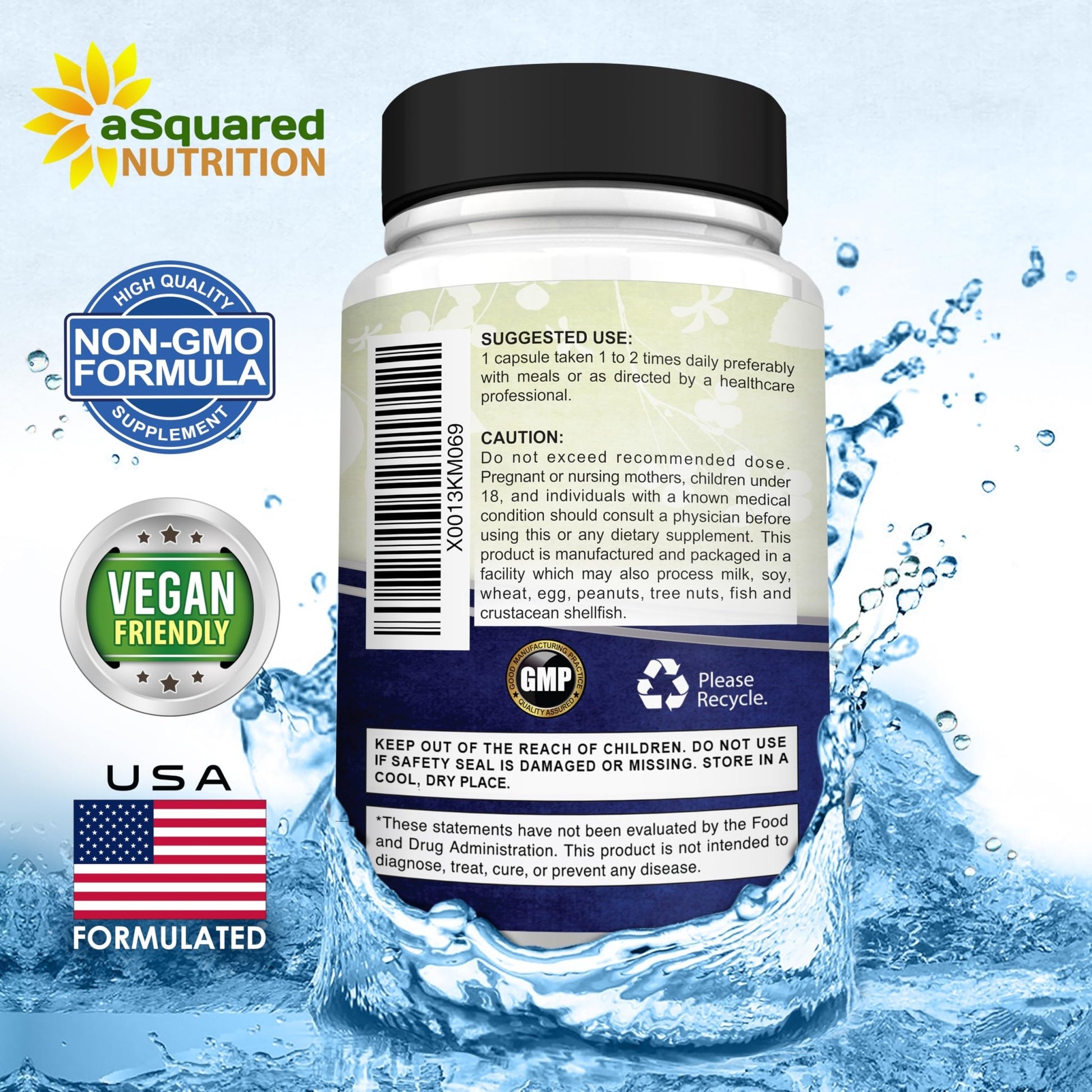 aSquared Nutrition Proprietary Magnesium 500mg – High Absorption Magnesium Citrate & Oxide – 180 Veggie Capsules, 180 Day Supply - dailyvitalstore