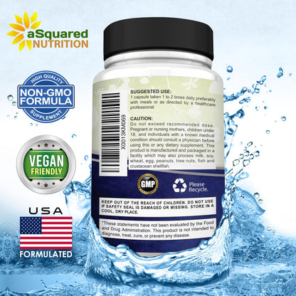 aSquared Nutrition Proprietary Magnesium 500mg – High Absorption Magnesium Citrate & Oxide – 180 Veggie Capsules, 180 Day Supply - dailyvitalstore