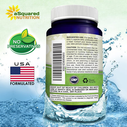 aSquared Nutrition Quercetin 500mg Supplement - 200 Capsules - Quercetin Dihydrate to Support Cardiovascular Health - Max Strength Powder Complex - dailyvitalstore