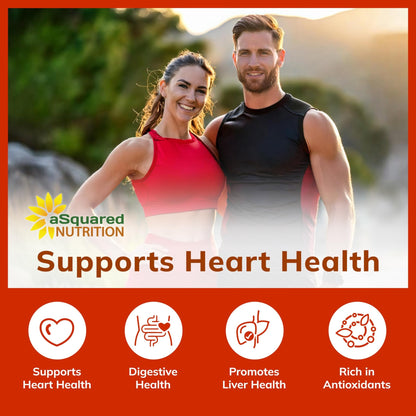 aSquared Nutrition Red Yeast Rice 1800mg - Dietary Supplement Vegan Powder Pills to Support Cardiovascular Health - 180 Veggie Capsules - dailyvitalstore