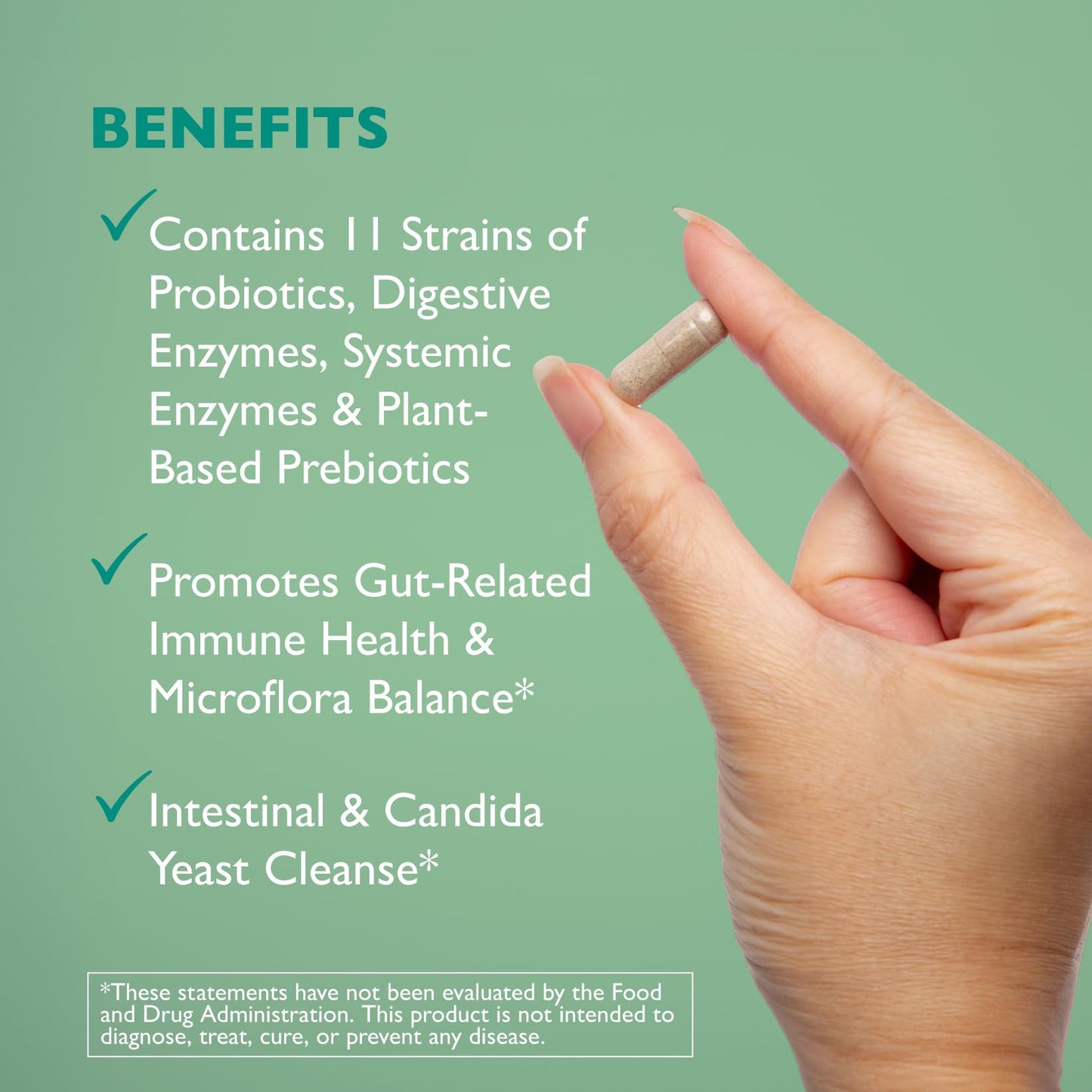 AST Enzymes Floracor - Supports Gut & Intestinal Health - Premium Probiotic, Prebiotic and Enzyme Formula - 60 Vegetarian Capsules - dailyvitalstore