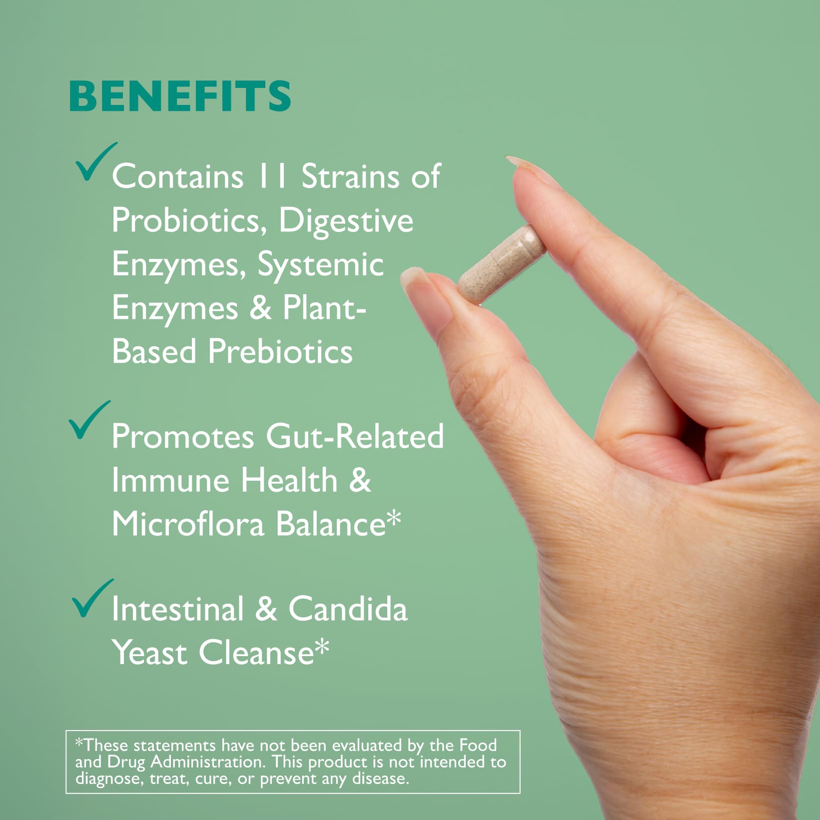 AST Enzymes Floracor - Supports Gut & Intestinal Health - Premium Probiotic, Prebiotic and Enzyme Formula - 60 Vegetarian Capsules - dailyvitalstore
