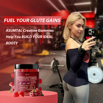 Asumtal Creatine Monohydrate Gummies for Men & Women, Creatine Monohydrate Supplement for Muscle Growth, Strength & Energy Support - dailyvitalstore