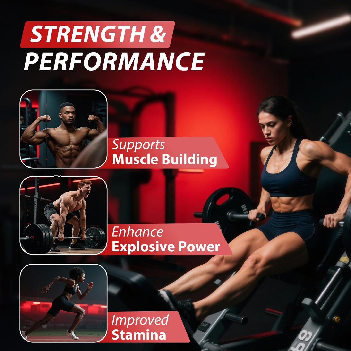 Asumtal Creatine Monohydrate Gummies for Men & Women, Creatine Monohydrate Supplement for Muscle Growth, Strength & Energy Support - dailyvitalstore