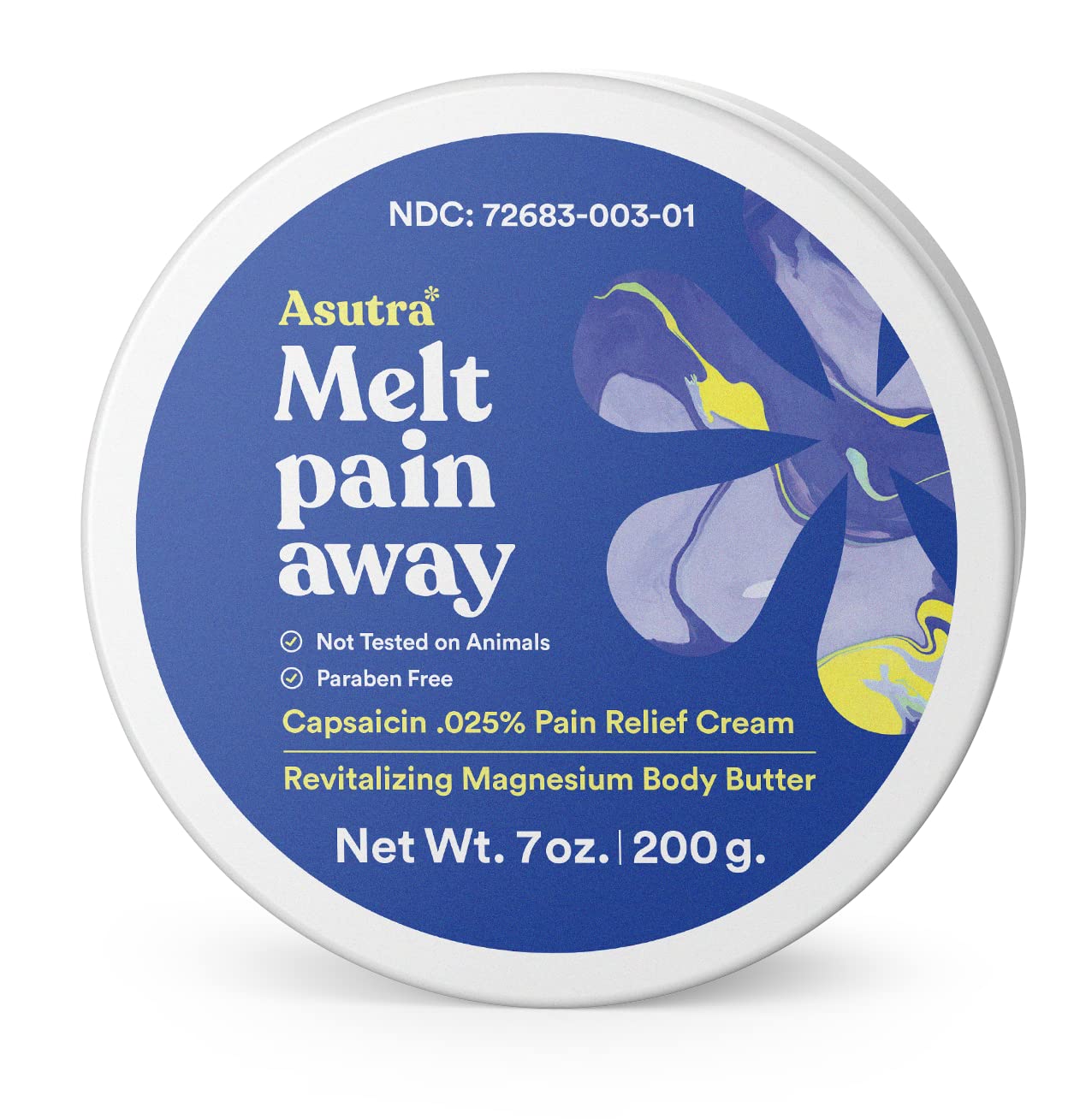 ASUTRA Melt Pain Away Magnesium Cream – Warming Capsaicin Formula for Leg Cramps, Muscle Tension & Nighttime Leg Relief – Fast-Absorbing, Non-Sticky Topical Magnesium Lotion for Feet & Body - dailyvitalstore
