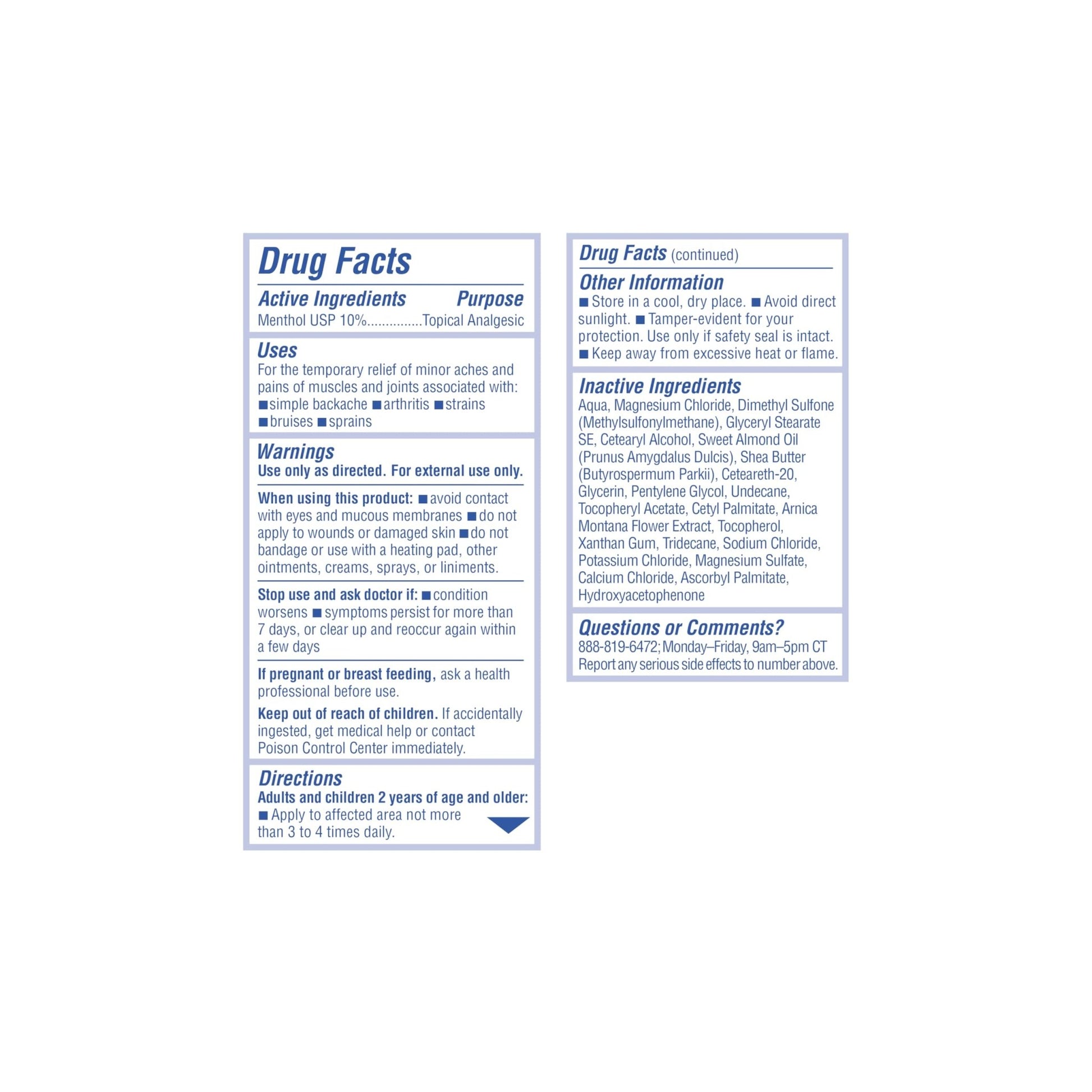 ASUTRA Muscle Pain Relief Cream, Cooling Menthol with Moisturizing Magnesium and Arnica Montana Oil, 3.4 oz - dailyvitalstore