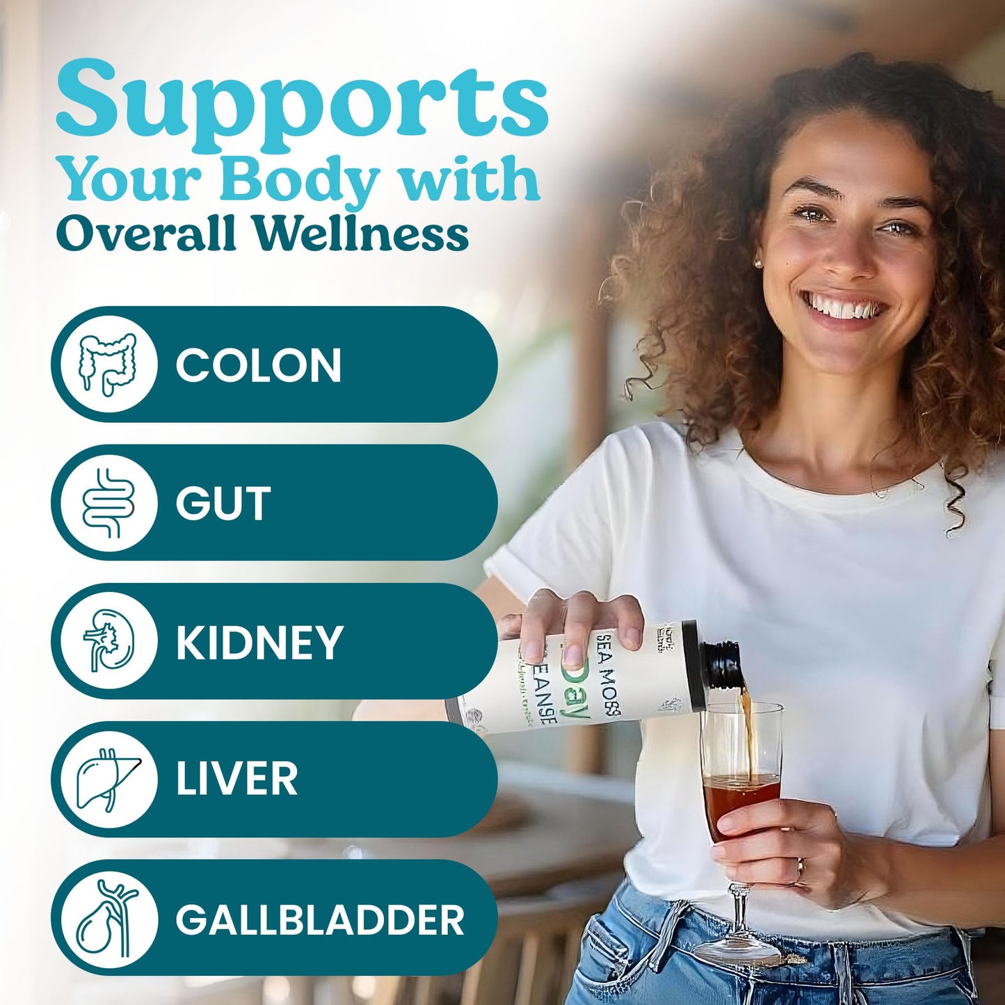 Atlantic Naturals - 1 Day Colon Cleanse Full Body Detox Drink - Sea Moss Supplement for Women & Men, Gut Health, Kidney & Liver Immune Energy Enhancer - dailyvitalstore