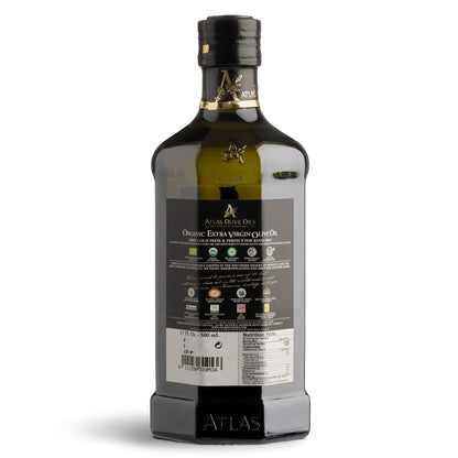 Atlas Organic Cold Pressed Moroccan Extra Virgin Olive Oil, Polyphenol Rich | EVOO From Morocco, Newly Harvested Unprocessed from One Single Family Farm - dailyvitalstore