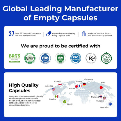 ATLEMISME Empty Vegan Capsules Size 0, 500-Count DIY Vegetable Capsules for Filling | Includes 2 Micro Lab Spoons - dailyvitalstore