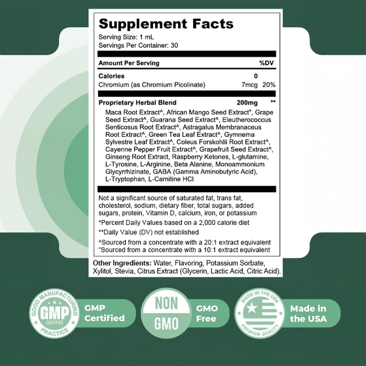 Audizen Drops – Natural Daily Liquid Supplement with Herbal Extracts, Maca Root, Green Tea, Grape Seed & Ginseng – Non-GMO, Gluten-Free, Plant-Based, GMP Certified, Made in USA - 30ml, 3 Month Supply - dailyvitalstore