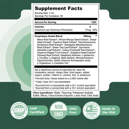 Audizen Drops – Natural Daily Liquid Supplement with Herbal Extracts, Maca Root, Green Tea, Grape Seed & Ginseng – Non-GMO, Gluten-Free, Plant-Based, GMP Certified, Made in USA - 30ml, 3 Month Supply - dailyvitalstore