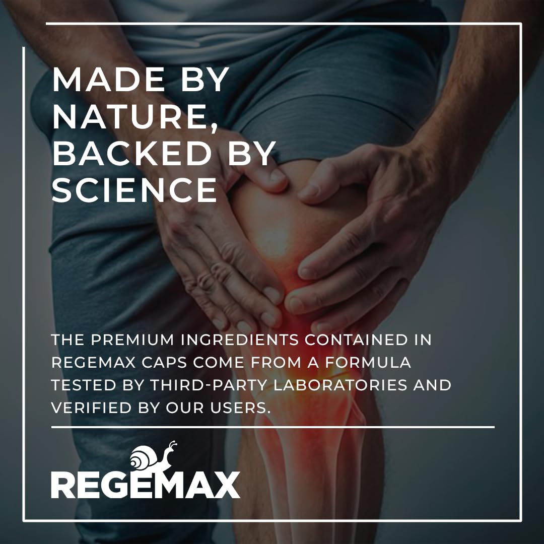 AURA VITAMINS REGEMAX regenerates and Helps Alleviate Joint discomfort Supplement, Snail Protein, Boswellia Serrata, and Turmeric – 60 Caps. (2) - dailyvitalstore