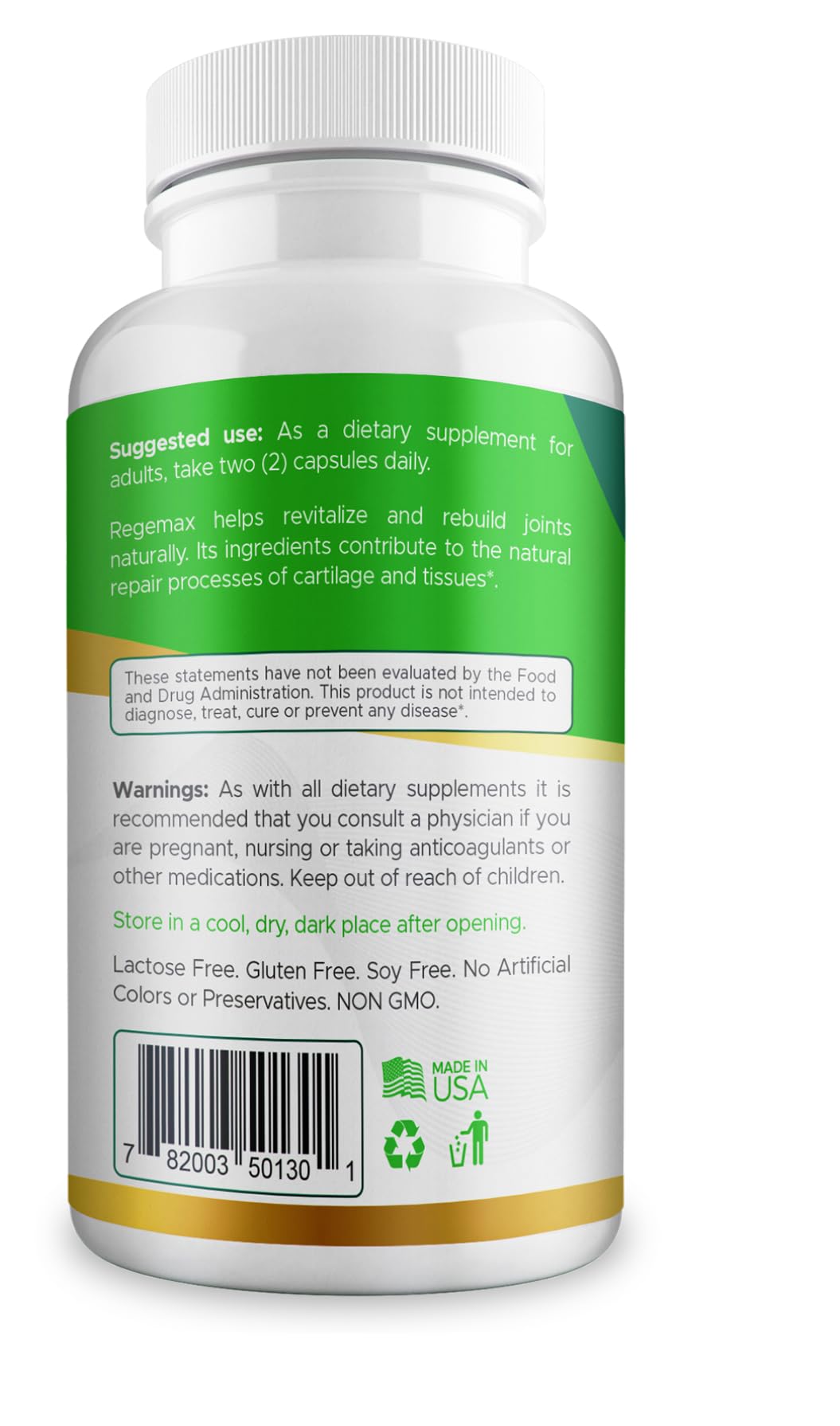 AURA VITAMINS REGEMAX regenerates and Helps Alleviate Joint discomfort Supplement, Snail Protein, Boswellia Serrata, and Turmeric – 60 Caps. (2) - dailyvitalstore