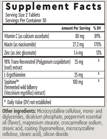 AURELIA Skin Perfection | Advanced Cellular Anti-Aging Supplement | Enhance Skin Clarity, & Tone | with Zinc, Resveratrol, Niacinamide, Ergothioneine, & Vitamin C - dailyvitalstore