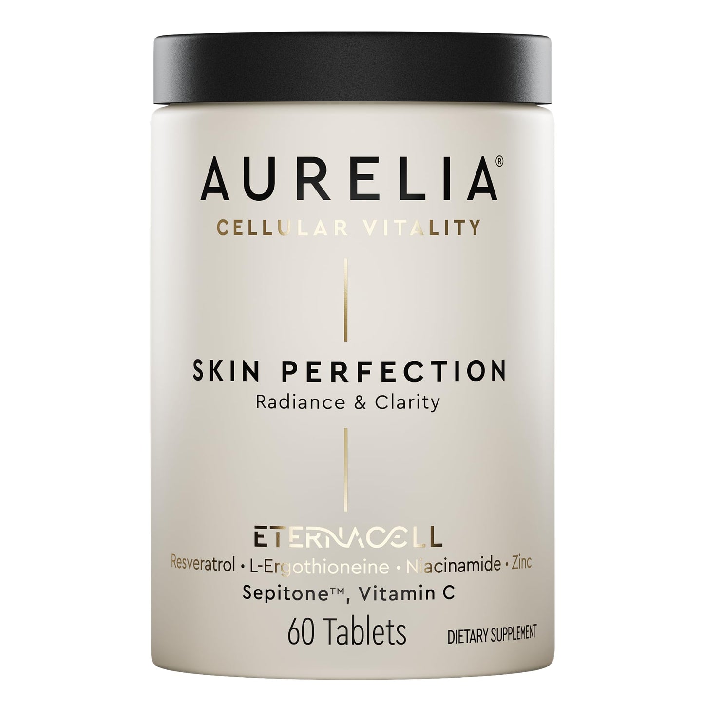AURELIA Skin Perfection | Advanced Cellular Anti-Aging Supplement | Enhance Skin Clarity, & Tone | with Zinc, Resveratrol, Niacinamide, Ergothioneine, & Vitamin C - dailyvitalstore