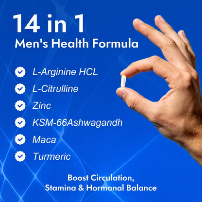 Aureph Vantique Men's NAD+ Supplement with Resveratrol, CoQ10, L-Citrulline & Lycopene - Nitric Oxide Support, Prostate Care, Anti-Aging, Stamina & Cellular Energy Boost 60 Capsules - dailyvitalstore