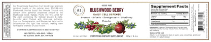 Aussie Pure Blushwood Berry Superfruit Daily Cell Defense - Soursop - Kakadu Plum - Pomegranate - Blueberry - Immune and Cell Support Powder - All Ages - Lab Tested and Authenticated - 180g/6.4oz - dailyvitalstore