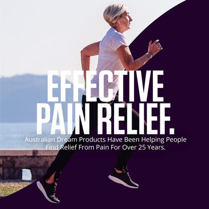 Australian Dream Back Pain Cream - Soothing, Non-Greasy Muscle Pain Relief Cream - Good for Neck, Back, Body, or Muscle Aches - 4 oz Jars (2 Pack) - dailyvitalstore