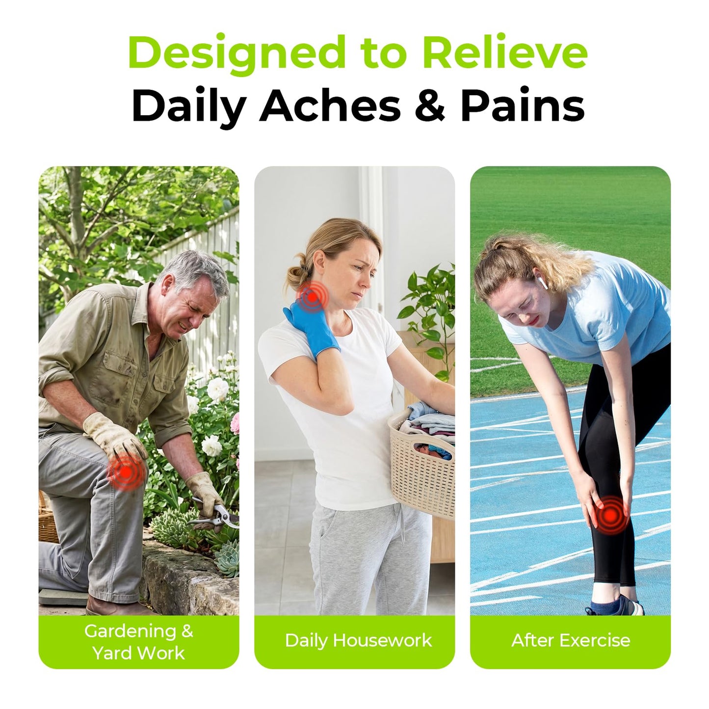 AUVON Menthol Pain Relief Gel for Chronic Joint & Back Pain, Arthritis Pain Reliever for Muscle Pain Relief, Fast-Acting Menthol Cooling Gel Soothes Knee, Hip, Shoulder, Neck Pain, 3 FL OZ Per Pack - dailyvitalstore