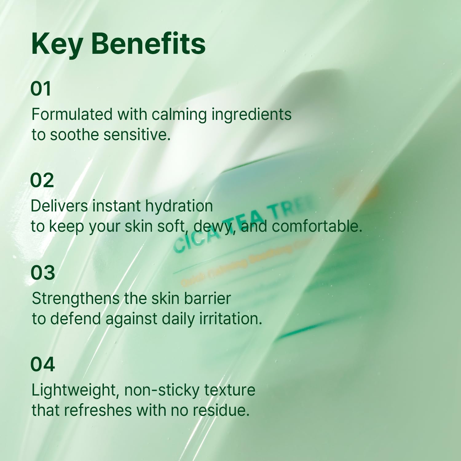 AVCA Quick Calming Cica Tea Tree Cream 100ml(3.38 fl. oz) – Soothing Moisturizer for Sensitive, Redness-Prone Skin, Lightweight Hydrating Gel, K-Beauty - dailyvitalstore