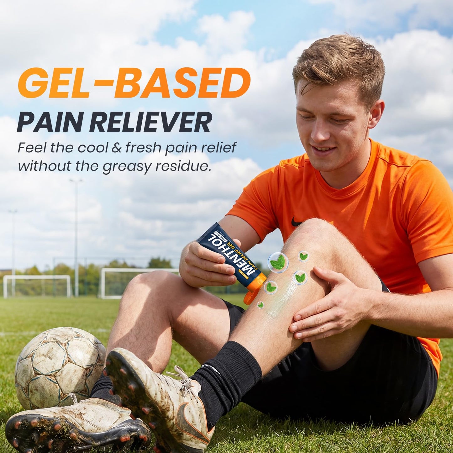 AVCOO 4% Menthol Pain Relief Gel, Cooling Sensation for Arthritis, Knees, Joint, Sore Muscle, Neck, Shoulder and Lower Back Pain Relief, Grease-Free Gel, 2 Packs (3 OZ Per Pack) - dailyvitalstore