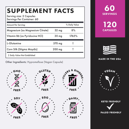 Axobotanica Kidney Cleanse Detox & Repair - Vitamin B6, Magnesium, L-Glutamine & Cornsilk - Kidney Support Supplement, Urinary Flow & Bladder Comfort - dailyvitalstore