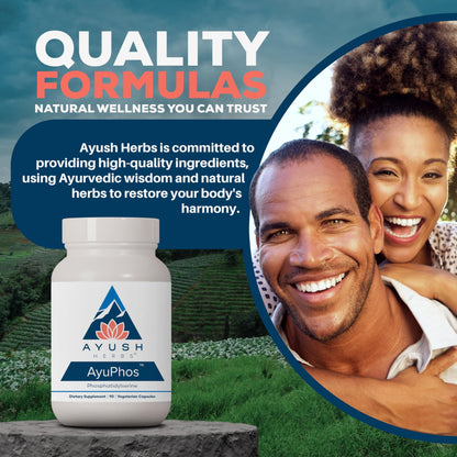 Ayush Herbs AyuPhos - Phosphatidylserine Supplement for Men & Women, Soy-Free Phosphatidyl Serine, Brain, Memory, & Cognitive Support for Adults, 200mg Per Pill - 45 Servings - dailyvitalstore