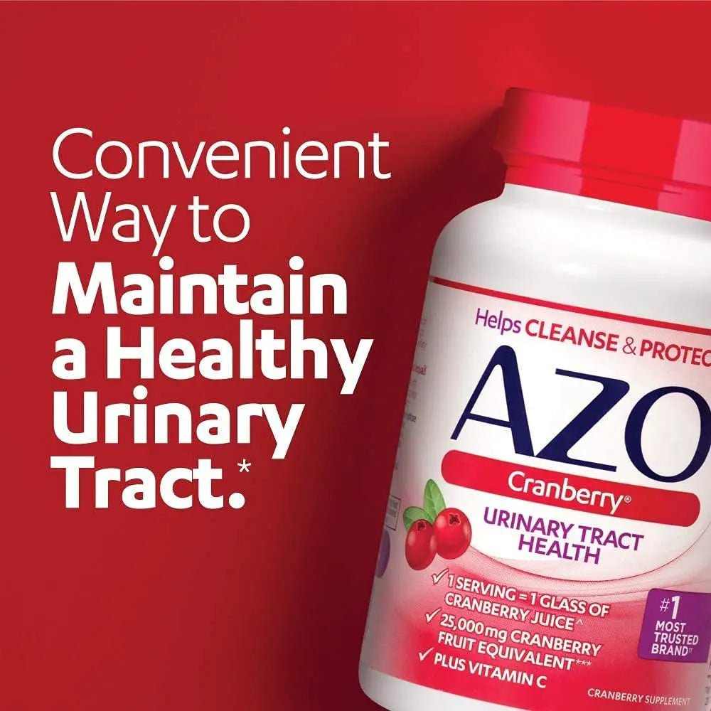 AZO Bladder Control with Go-Less Daily Supplement | Helps Reduce Occasional Urgency & Leakage | 54 Count Cranberry Urinary Tract Health | 100 Softgels - dailyvitalstore