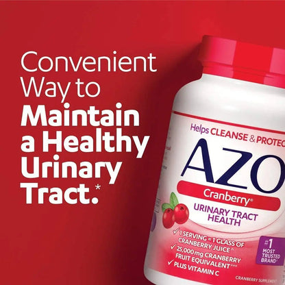 AZO Bladder Control with Go-Less Daily Supplement | Helps Reduce Occasional Urgency & Leakage | 54 Count Cranberry Urinary Tract Health | 100 Softgels - dailyvitalstore