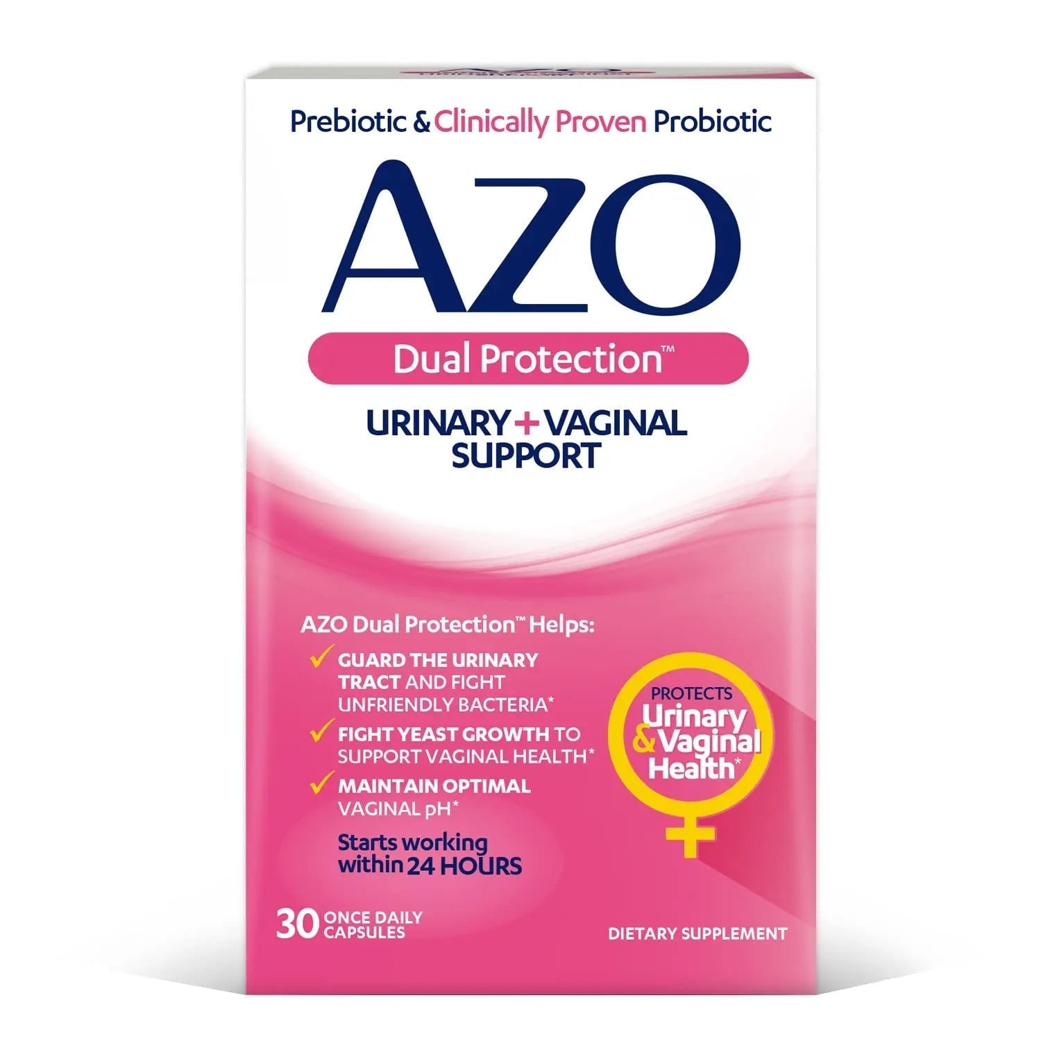 AZO Bladder Control with Go-Less® & Weight Management Dietary Supplement & Dual Protection | Urinary + Vaginal Support* - dailyvitalstore