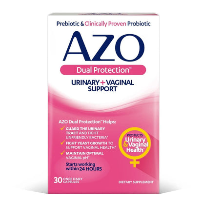 AZO Bladder Control with Go-Less® & Weight Management Dietary Supplement & Dual Protection | Urinary + Vaginal Support* - dailyvitalstore