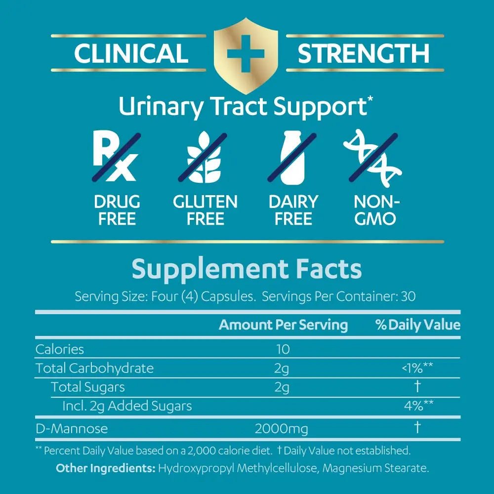 AZO D Mannose Urinary Tract Health, Cleanse, Flush & Protect The Urinary Tract & Cranberry Urinary Tract Health Supplement, 1 Serving = 1 Glass of Cranberry Juice, Sugar - dailyvitalstore