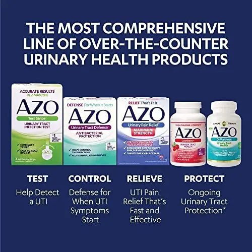 AZO D Mannose Urinary Tract Health, Cleanse, Flush & Protect The Urinary Tract, No.1 Pharmacist Recommended Brand, Clinical Strength, Non-GMO, 120 Count (Pack of 2) - dailyvitalstore