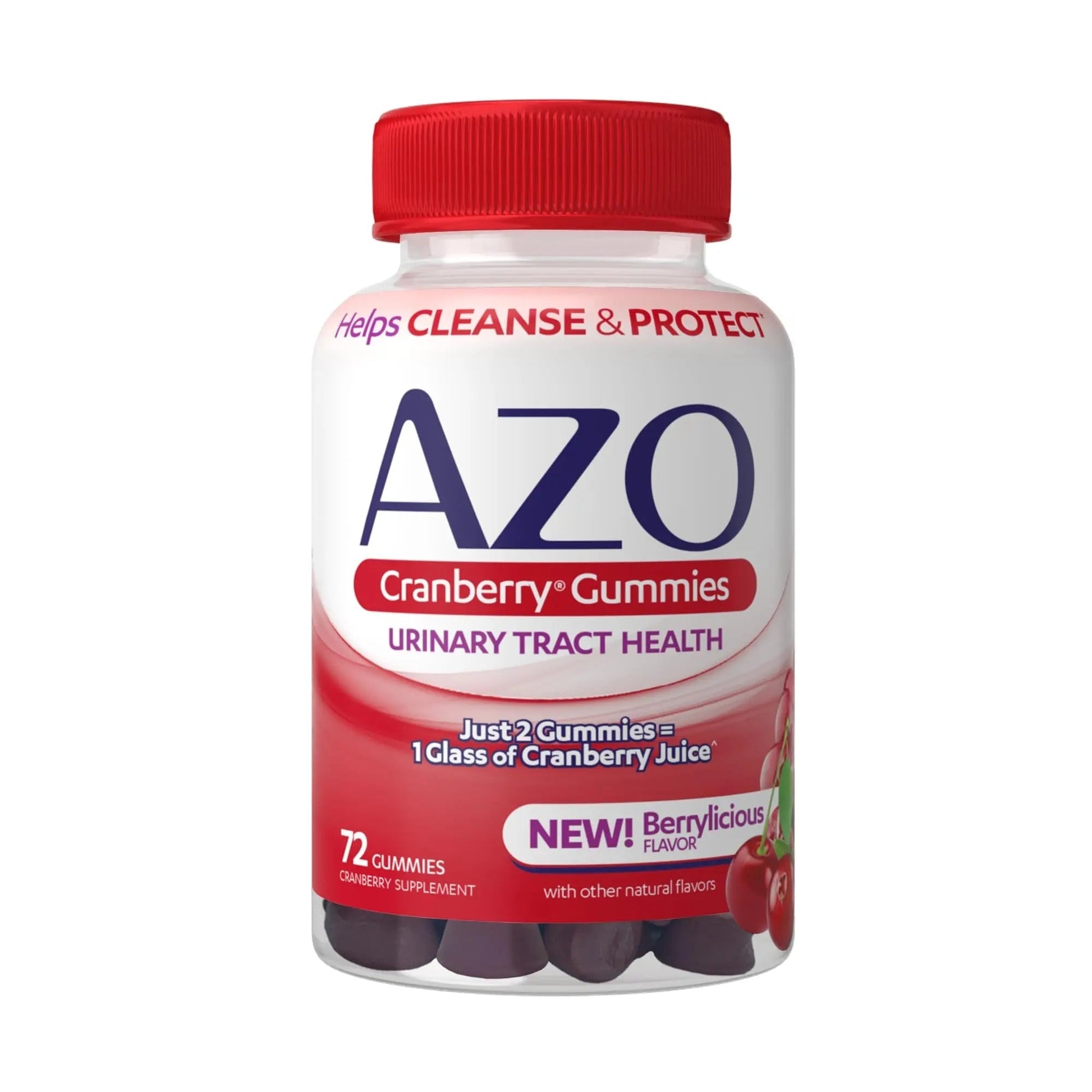 AZO Urinary Tract Health Gummies Bundle - D-Mannose 2000mg Citrus 40 Count and Cranberry 72 Count - dailyvitalstore