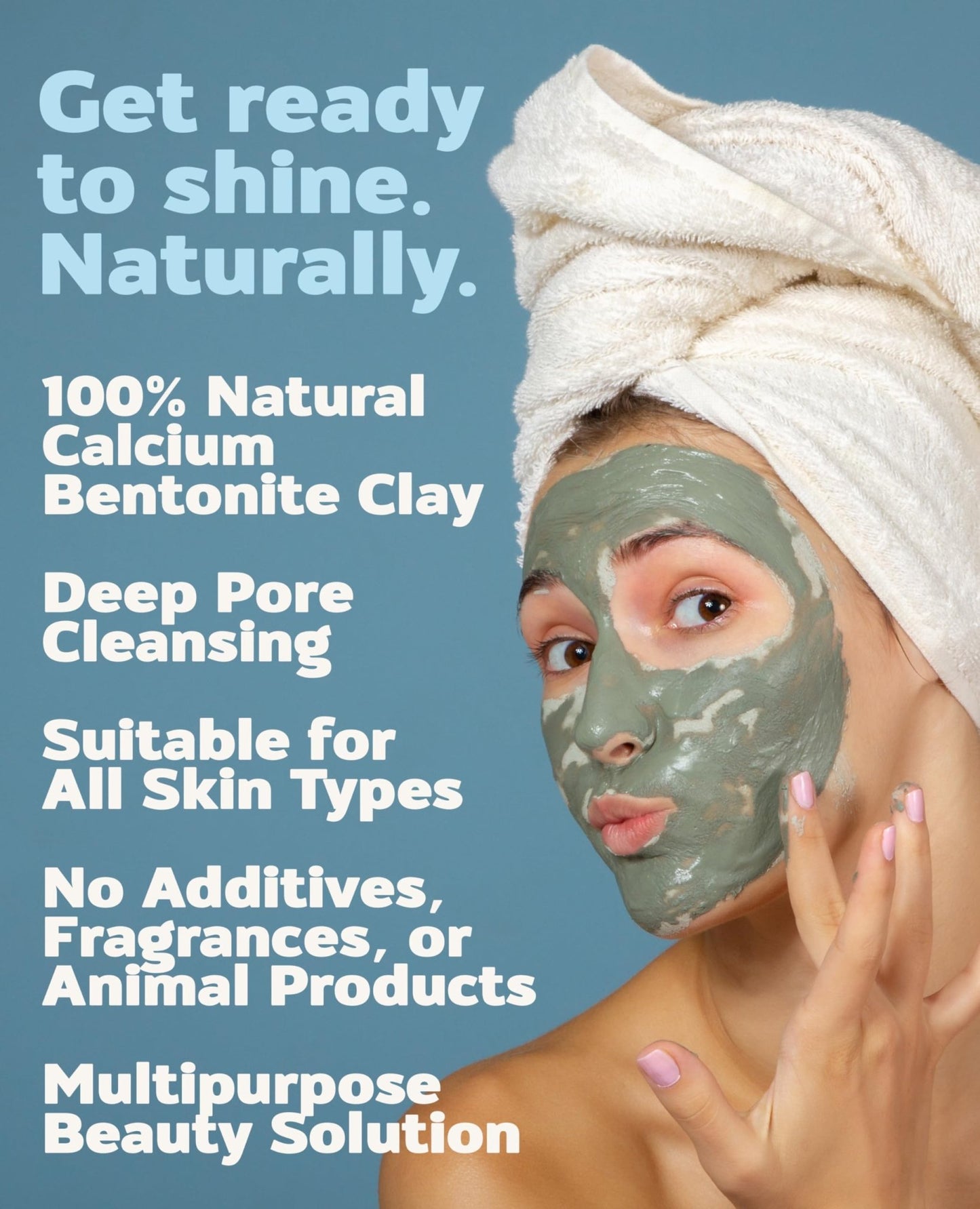 Aztec Secret - Indian Healing Clay 10oz Jar - Deep Pore Cleansing Facial & Body Mask – The Original 100% Natural Calcium Bentonite Clay - dailyvitalstore