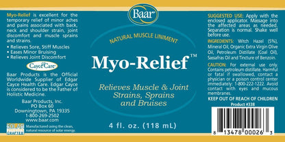 Baar Myo Relief, 4 oz. - dailyvitalstore