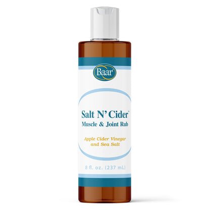 Baar Salt N' Cider Rub - Aids Bruised Ligaments & Tendons, Strains, Sprains & Bone Recovery, 8 fl. oz. - dailyvitalstore
