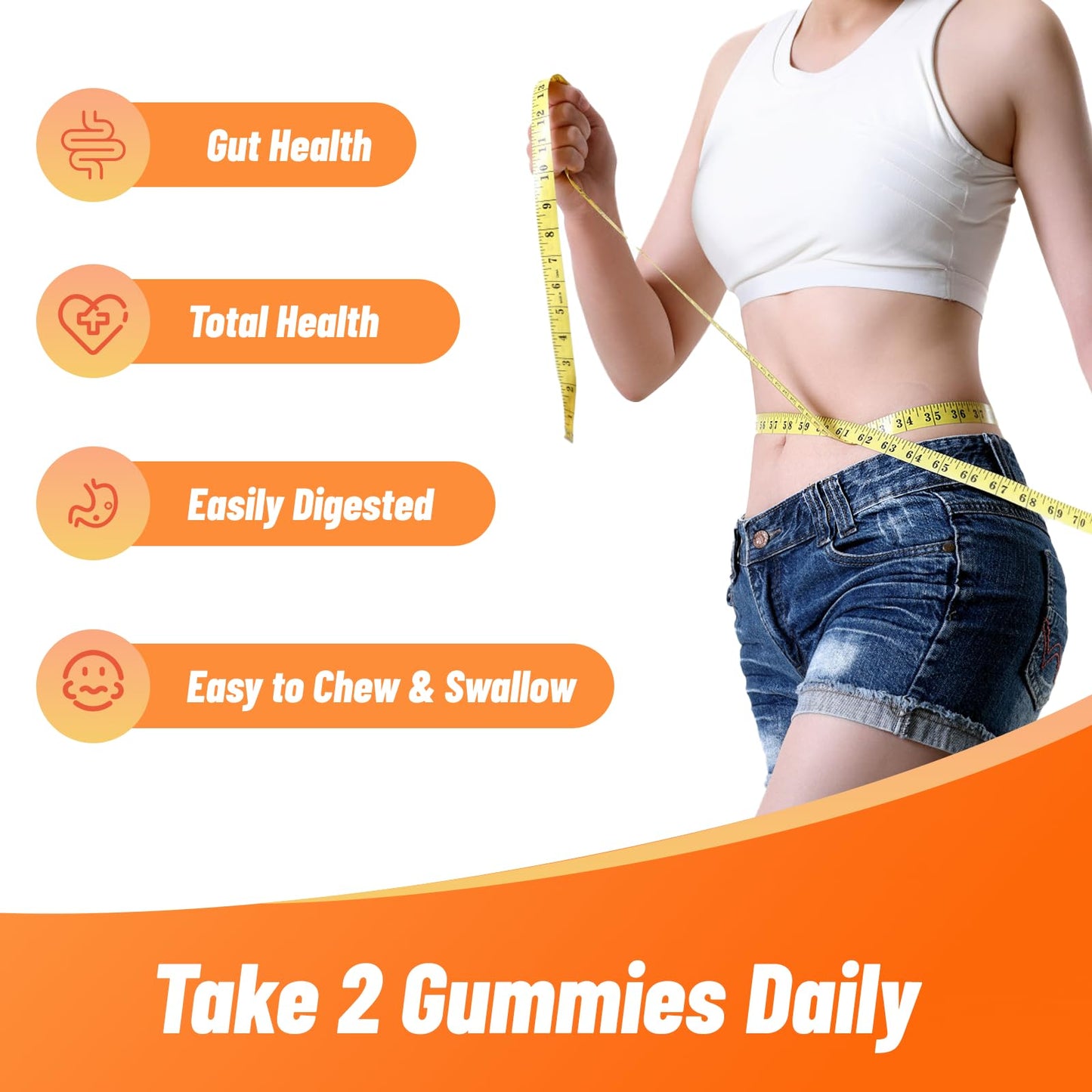 Babivek Fiber Gummies for Women and Men – Dietary Fiber, Gut Health Support, Vegan, Non-GMO, Non-Gluten, Mixed Berry & Strawberry Flavors, 60 Count(Pack of 2) - dailyvitalstore