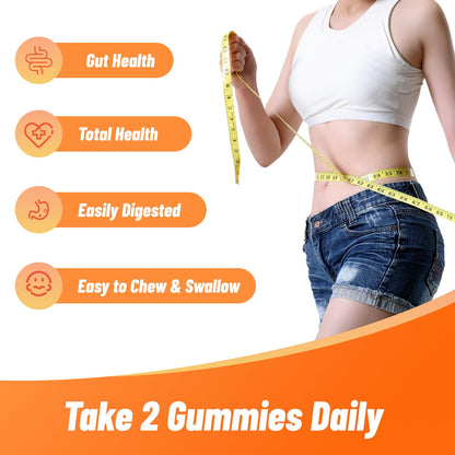 Babivek Fiber Gummies for Women and Men – Dietary Fiber, Gut Health Support, Vegan, Non-GMO, Non-Gluten, Mixed Berry & Strawberry Flavors, 60 Count(Pack of 2) - dailyvitalstore