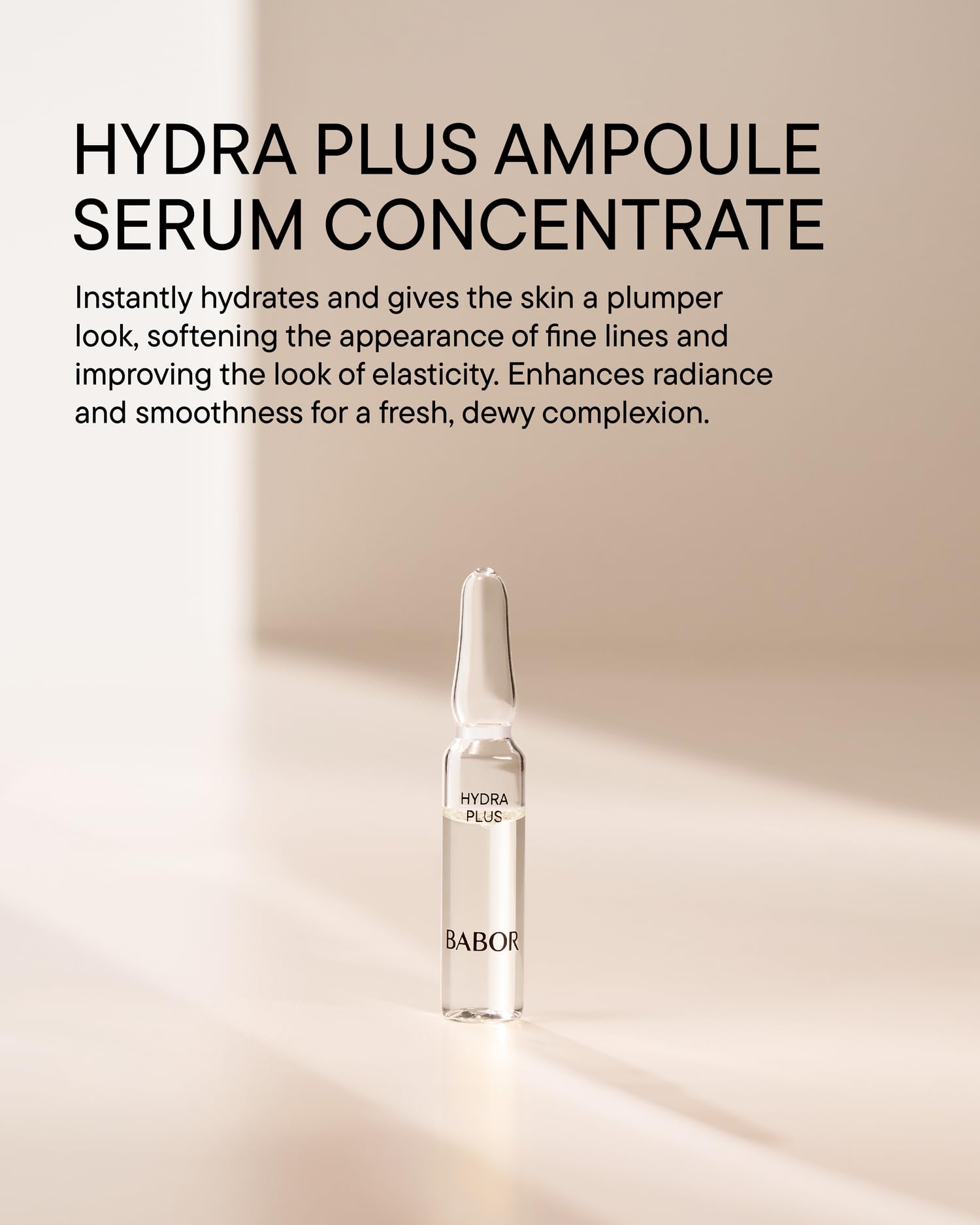 BABOR Hydra Plus Ampoule Concentrate, Moisturizing Skincare Capsule, Hyaluronic Acid Serum, Deeply Nourish to Plump and Smooth Skin, - dailyvitalstore