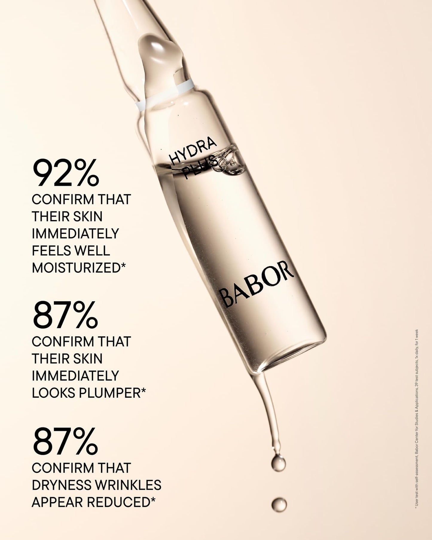 BABOR Hydra Plus Ampoule Concentrate, Moisturizing Skincare Capsule, Hyaluronic Acid Serum, Deeply Nourish to Plump and Smooth Skin, - dailyvitalstore