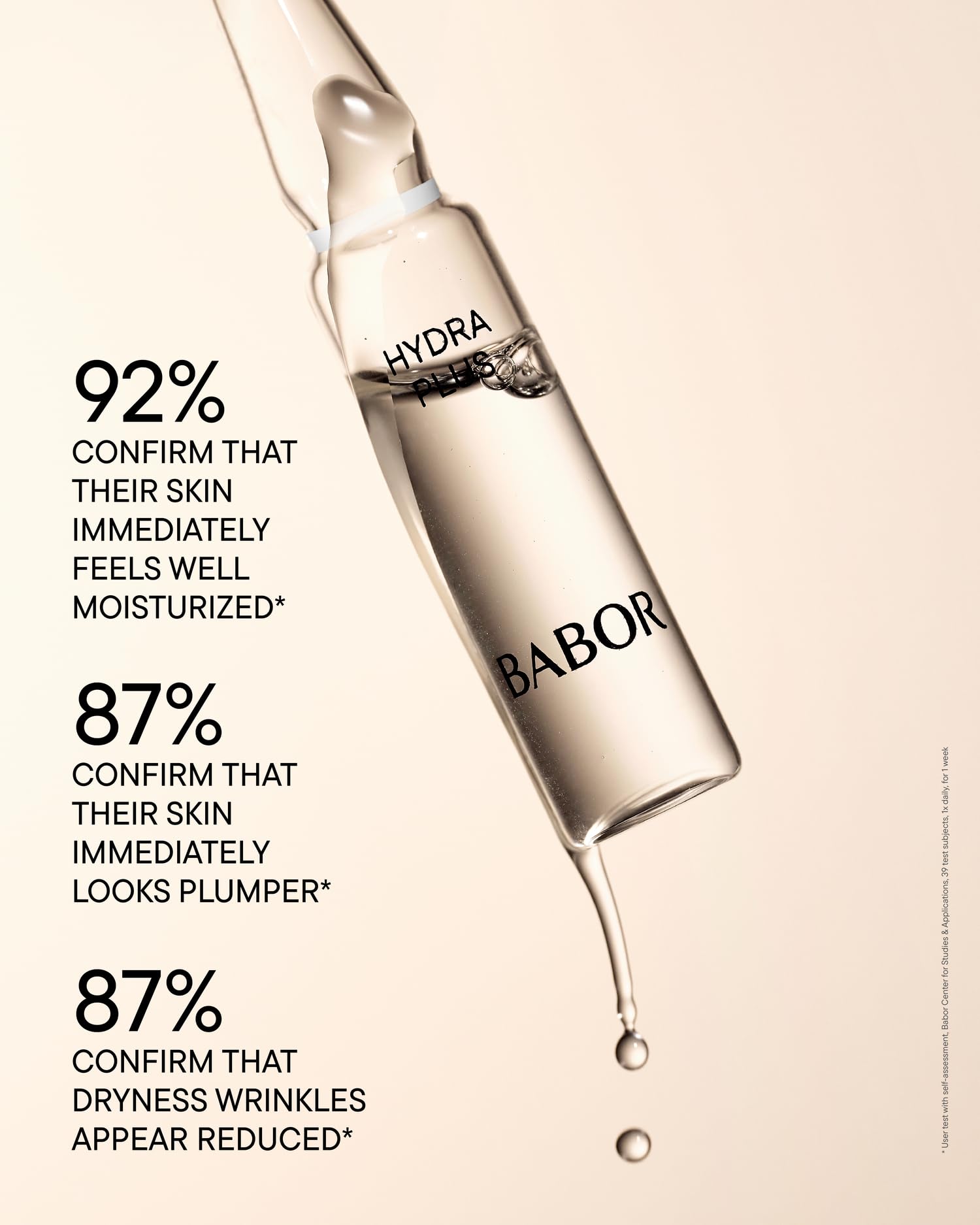 BABOR Hydra Plus Ampoule Concentrate, Moisturizing Skincare Capsule, Hyaluronic Acid Serum, Deeply Nourish to Plump and Smooth Skin, - dailyvitalstore