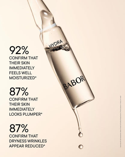 BABOR Hydra Plus Ampoule Concentrate, Moisturizing Skincare Capsule, Hyaluronic Acid Serum, Deeply Nourish to Plump and Smooth Skin, - dailyvitalstore