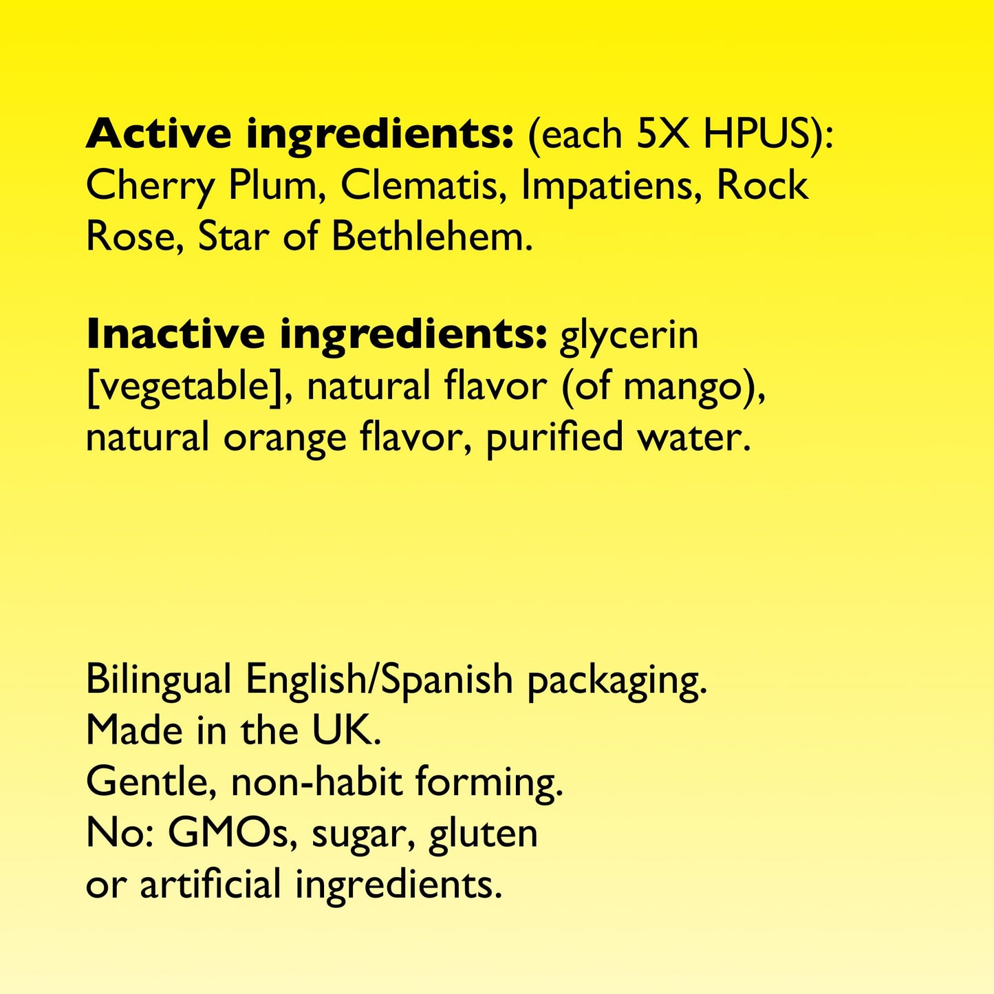 Bach RESCUE Remedy, Orange Mango Flavor, Stress Relief, Homeopathic, Flower Essences, 20mL - dailyvitalstore