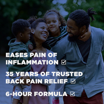Backaid Maximum Strength Aspirin-Free Pain Relief from Backache, Sciatica and Leg Pain, Powerful Combination, Long-Lasting 6 Hour Formula, 38 Count - dailyvitalstore