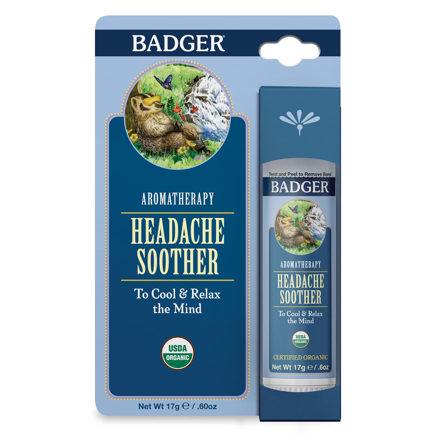 Badger Headache Soother - .6 oz Stick - dailyvitalstore